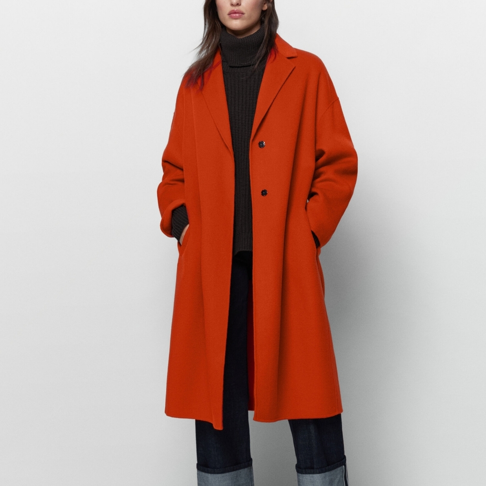 Massimo Dutti Oversized Wool Coat